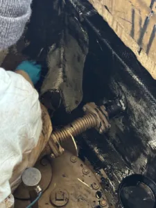 The dome shaft is renovated with the IPA poly layer.